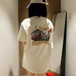 áo thun nữ  xám ghi áo việt nam  form rộng  vintage mùa hè  salute áo phông local brand