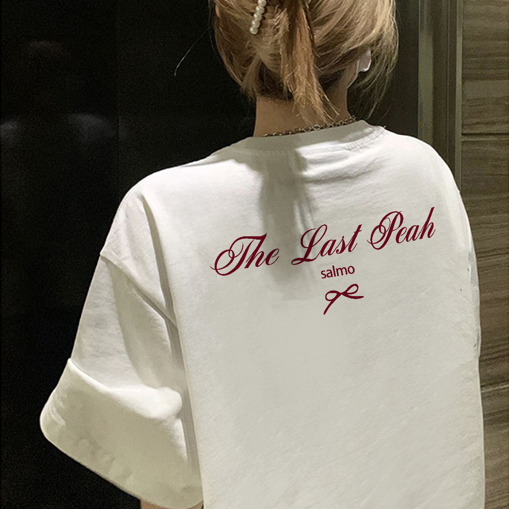 SALUTE Áo phông  local brand nữ trắng hàn quốc mùa hè áo thun nơ thư in hình fashion 100% cotton Y1478 | BigBuy360 - bigbuy360.vn