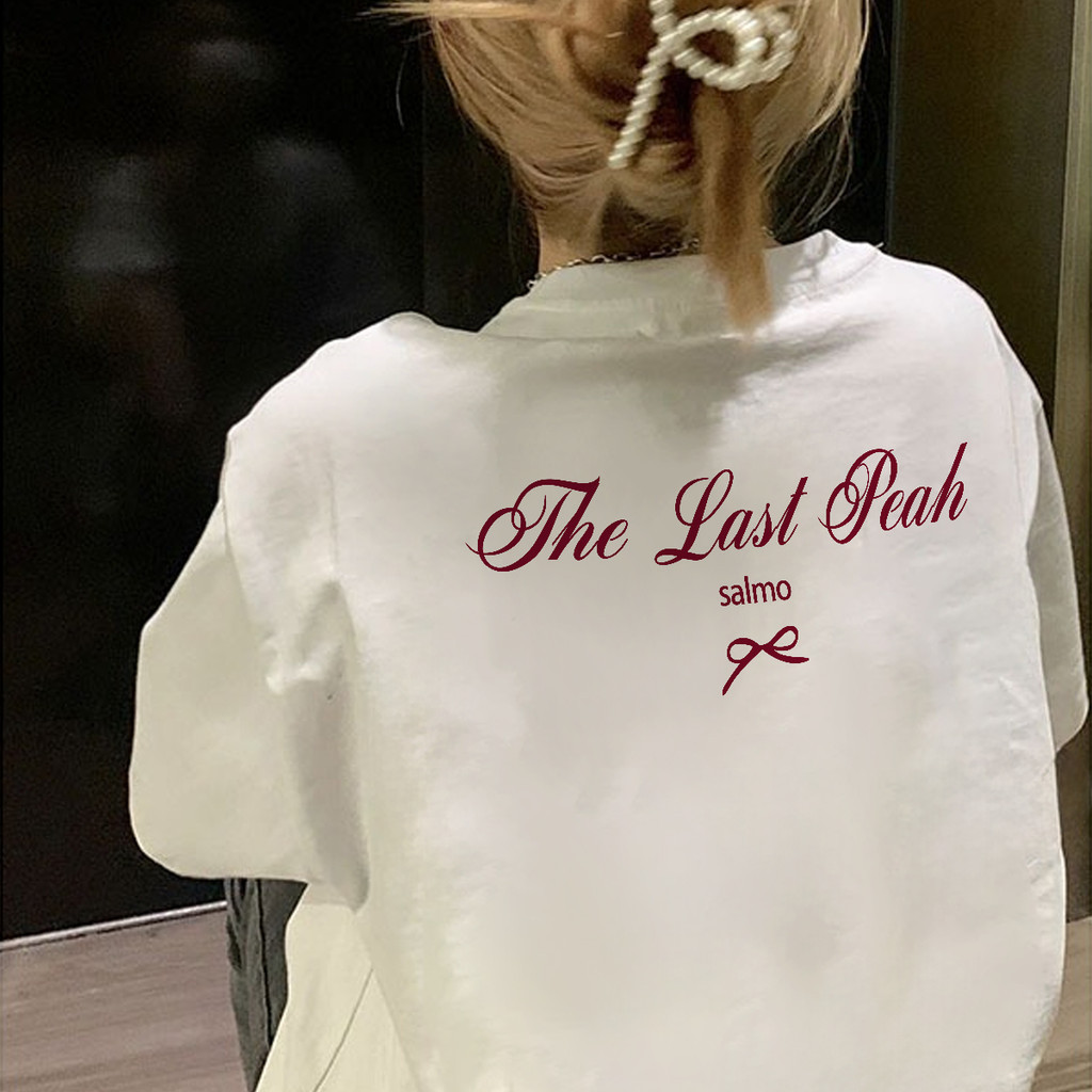 SALUTE Áo phông  local brand nữ trắng hàn quốc mùa hè áo thun nơ thư in hình fashion 100% cotton Y1478 | BigBuy360 - bigbuy360.vn