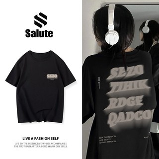 Áo thun Salute local brand unisex form rộng basic tee cổ tròn Đen ngầu 100%Cotton Y0770
