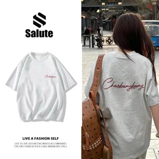 Áo phông nơ nữ xám tiêu local brand Salute mùa hè fashion cổ tròn 100% cotton áo thun outerity Y0706