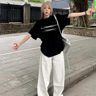 Áo phông nữ đen mùa hè cổ tròn girl phố local brand Salute áo thun form rộng y2k bigsize outerity 100% cotton