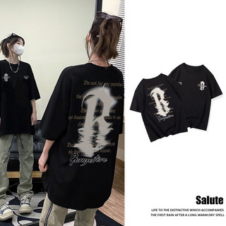 Áo thun cotton Đen unisex local brand form rộng áo phông chất vintage ngầu Salute