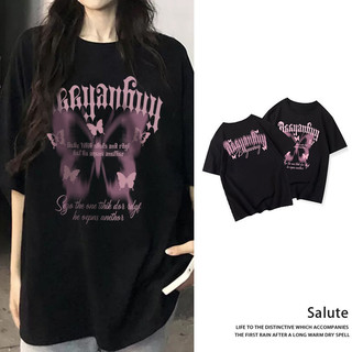 Salute Áo thun Đen unisex form rộng local brand áo phông cao cấp vintage ngầu 100%cotton