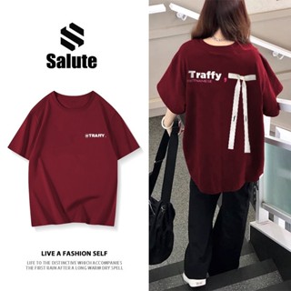 Áo phông fashion nữ local brand  Salute cổ tròn  bigsize áo thun nơ áo phông nữ in hình fashionunisex Y0688