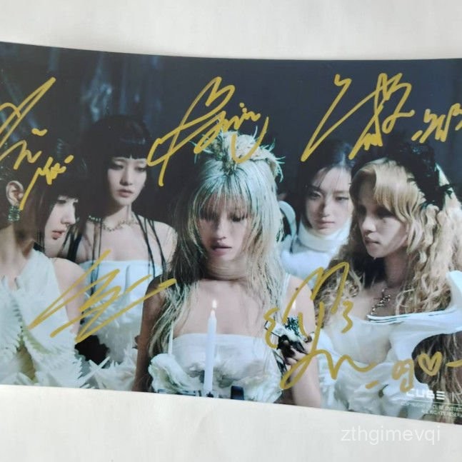 gidle Ảnh Chữ Ký gidle Ảnh có chữ ký của Song Yuqi, Tian Xiaojuan, Ye Shuhua, Zhao Meiyan