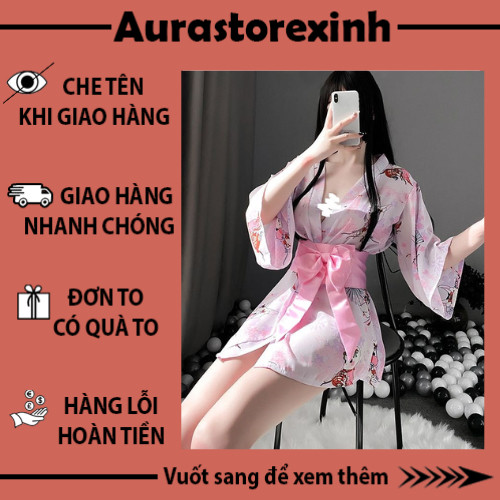 Bộ cosplay kimono phong cách Nhật Bản sexy quyến rũ cao cấp gợi cảm, che tên sản phẩm