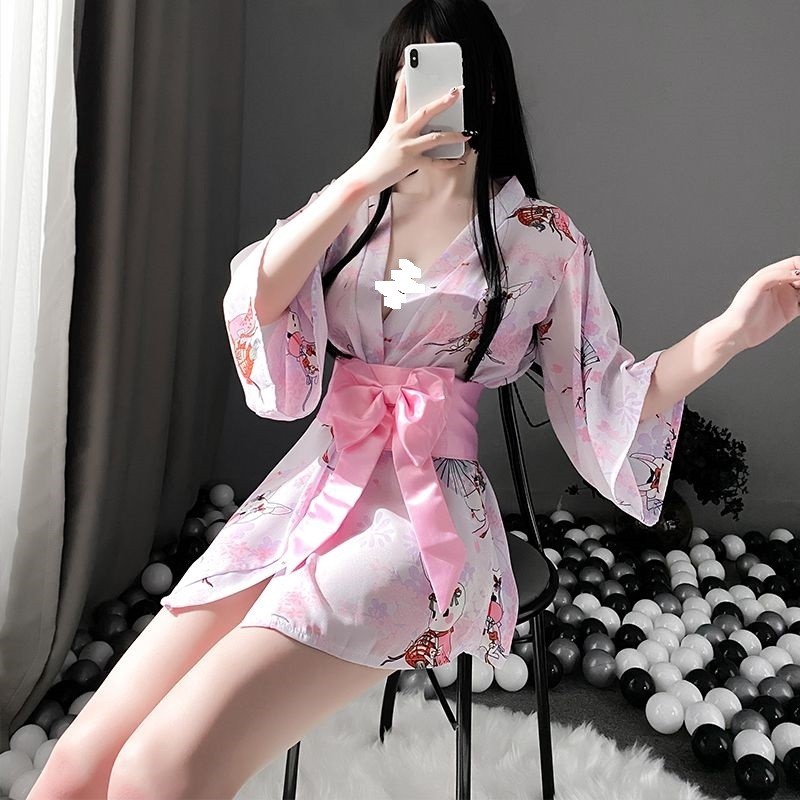 Bộ cosplay kimono phong cách Nhật Bản sexy quyến rũ cao cấp gợi cảm, che tên sản phẩm | BigBuy360 - bigbuy360.vn