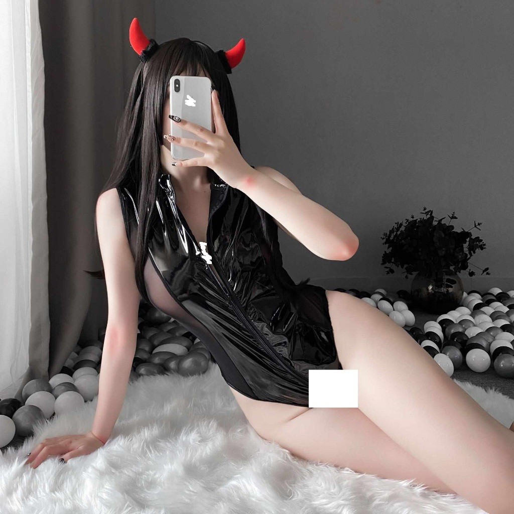 Bodysuit da kéo khóa sexy quyến rũ gợi cảm hóa trang cosplay | BigBuy360 - bigbuy360.vn