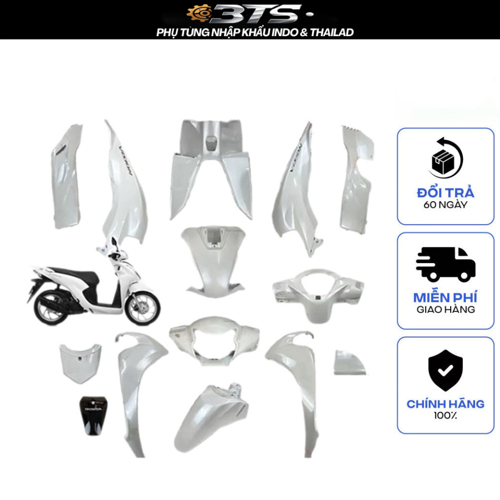 [LẺ MÓN] Dàn áo Vision mã K2C màu Trắng 2021 2022 2023 2024