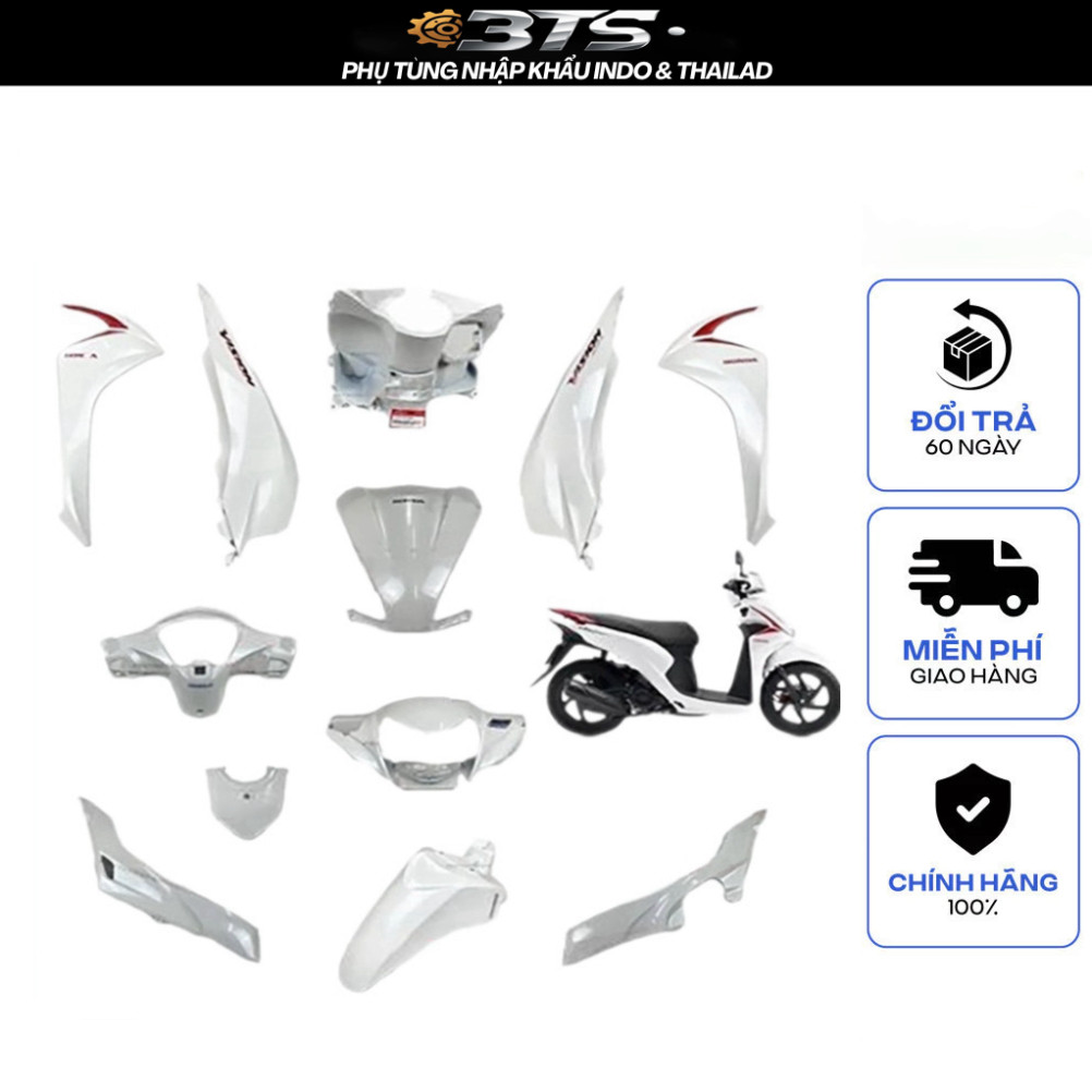 [LẺ MÓN] Dàn áo Vision mã K44 màu Trắng Đỏ 2014 2015 2016 2017 2018 2019 2020