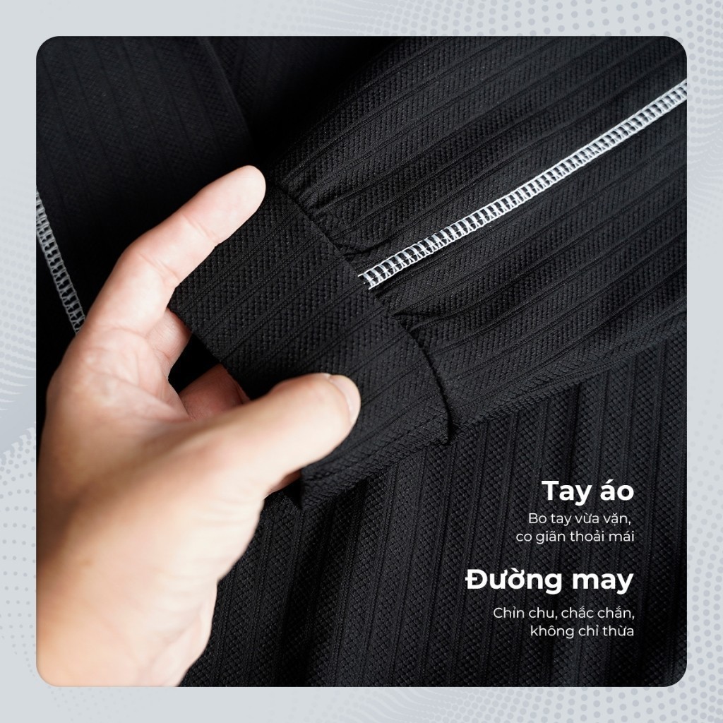 Áo thun nam tay dài cổ tròn khóa kéo JASPER, BST TỪ NHÀ RA PHỐ, vải RayonNS, co giãn tốt POLOMANOR | BigBuy360 - bigbuy360.vn