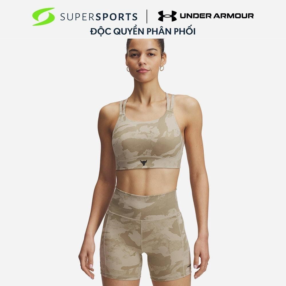 Áo Bra Thể Thao Nữ Under Armour Project Rock - Nâu - 1389707-299
