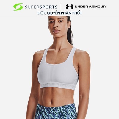 Áo Tập Nữ Under Armour Mid Crossback - Trắng - 1361034-100