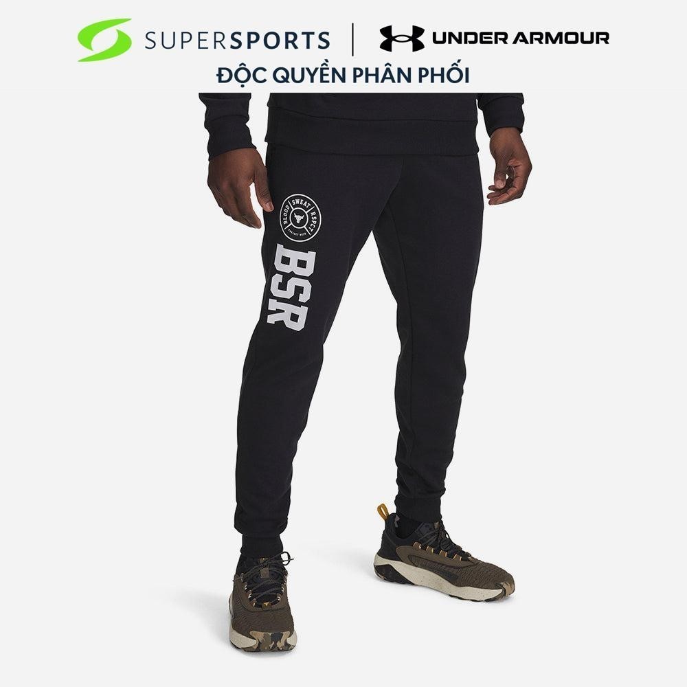 Quần Jogger Nam Under Armour Project Rock Rival Flc - Đen - 1389861-001