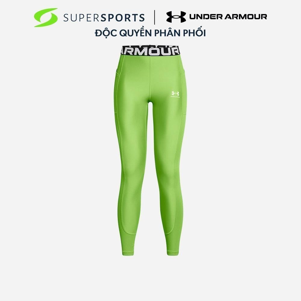 Quần Ôm Nữ Under Armour Heatgear Rib - Xanh Lá - 1388693-304