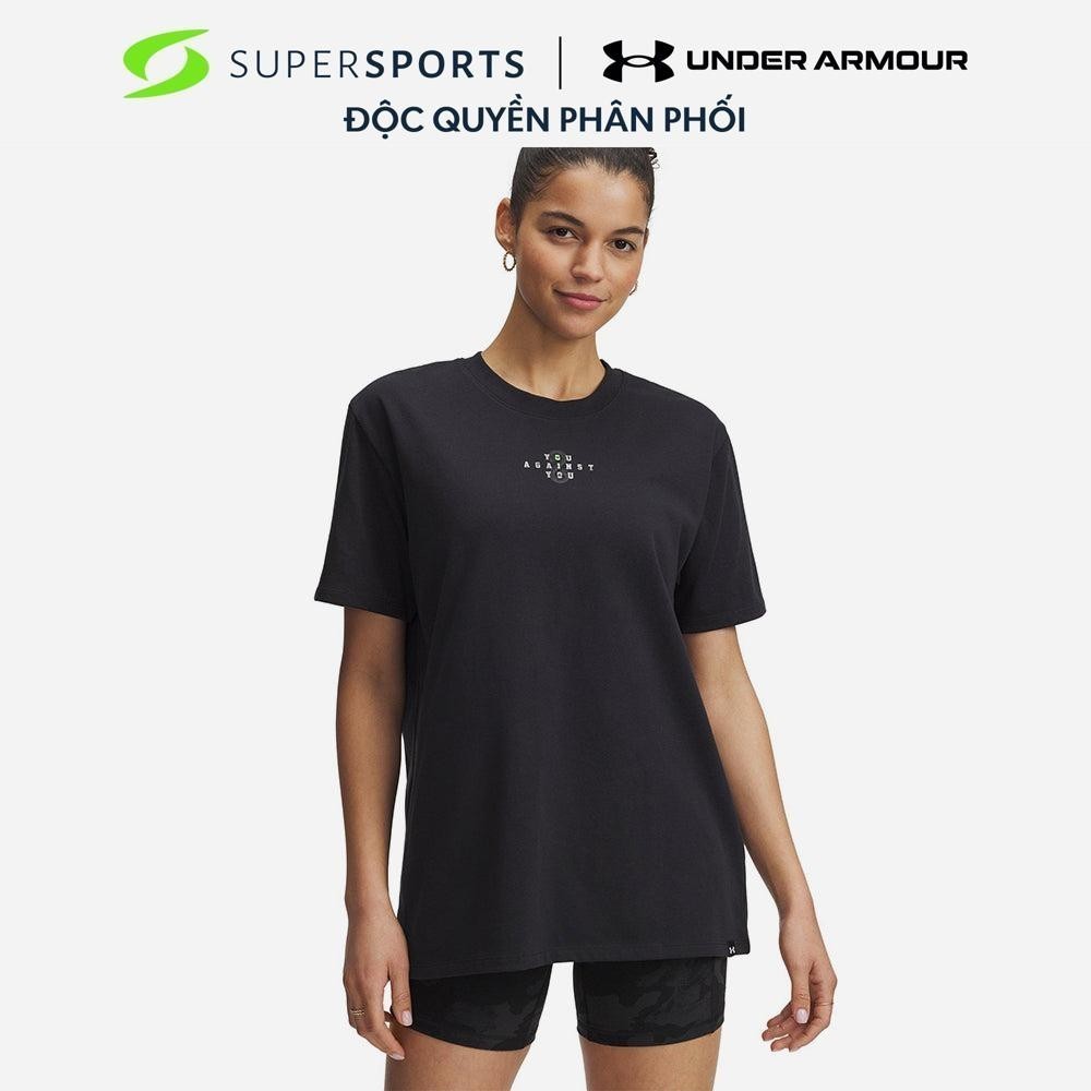 Áo Thun Nữ Under Armour Project Rock Campus - Đen - 1389717-001