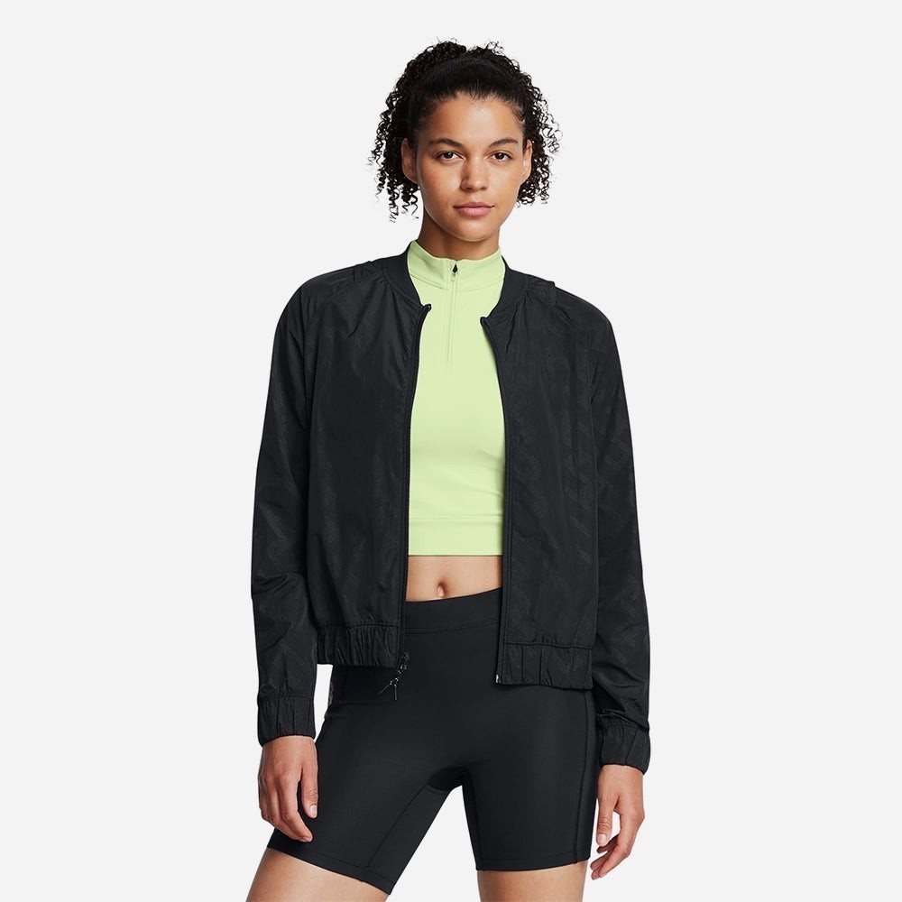 Áo Khoác Nữ Under Armour Run Anywhere - Đen - 1386346-001 LS400