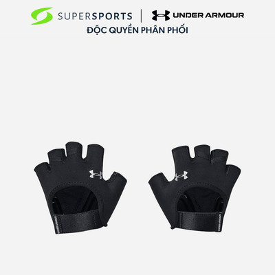 Găng Tay Nữ Under Armour Half Finger - Đen - 1377798-001