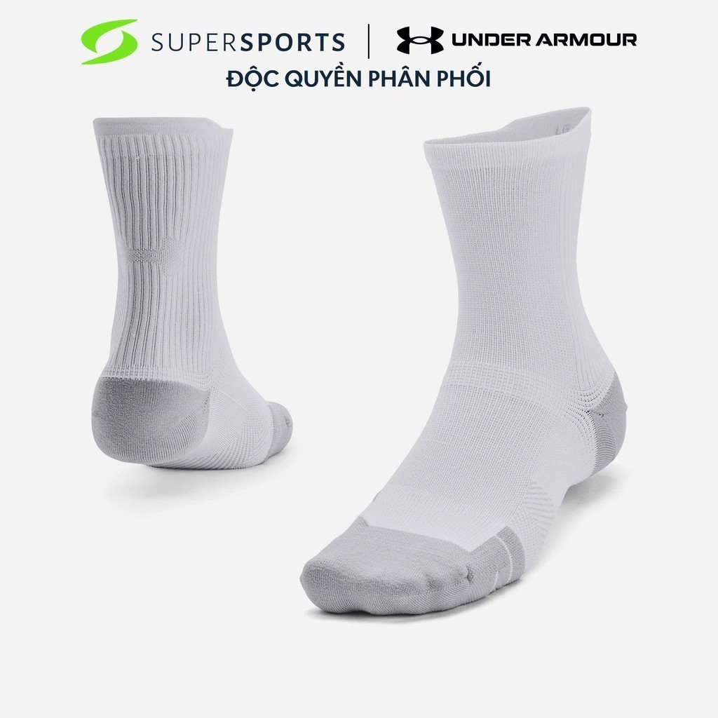 Vớ Under Armour Iso-Chill Armourdry™ No Show Tab (1 Đôi) - Trắng - 1376079-100