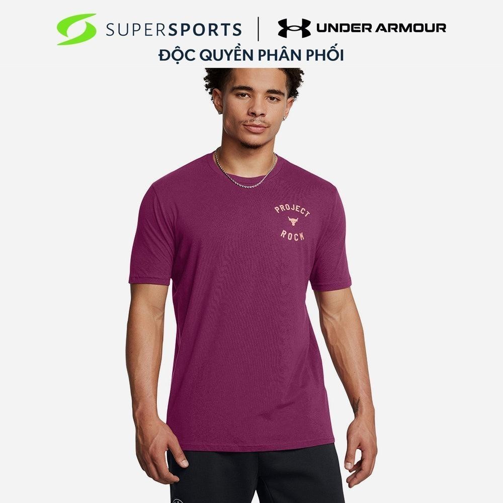 Áo Thun Nam Under Armour Project Rock - Tím - 1386878-505