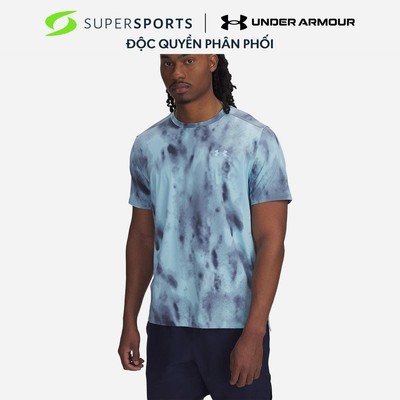 Áo Thun Nam Under Armour Launch Elite Prt Shortsleeve - Xanh Dương - 1389804-494