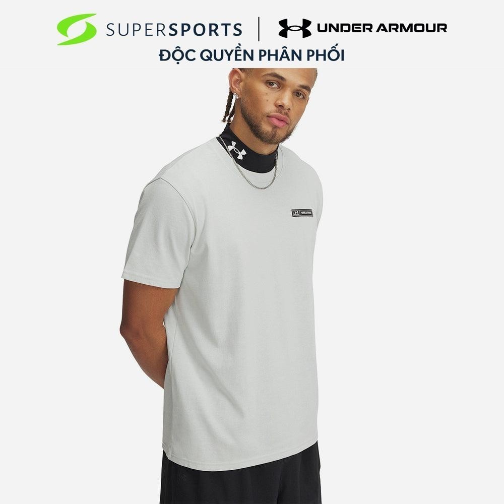 Áo Thun Tay Ngắn Nam Under Armour Hw Armour Label Short Sleeve - Be - 1382831-377