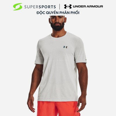Áo Thun Thể Thao Nam Under Armour Rush™ Seamless Legacy - Trắng - 1376781-100
