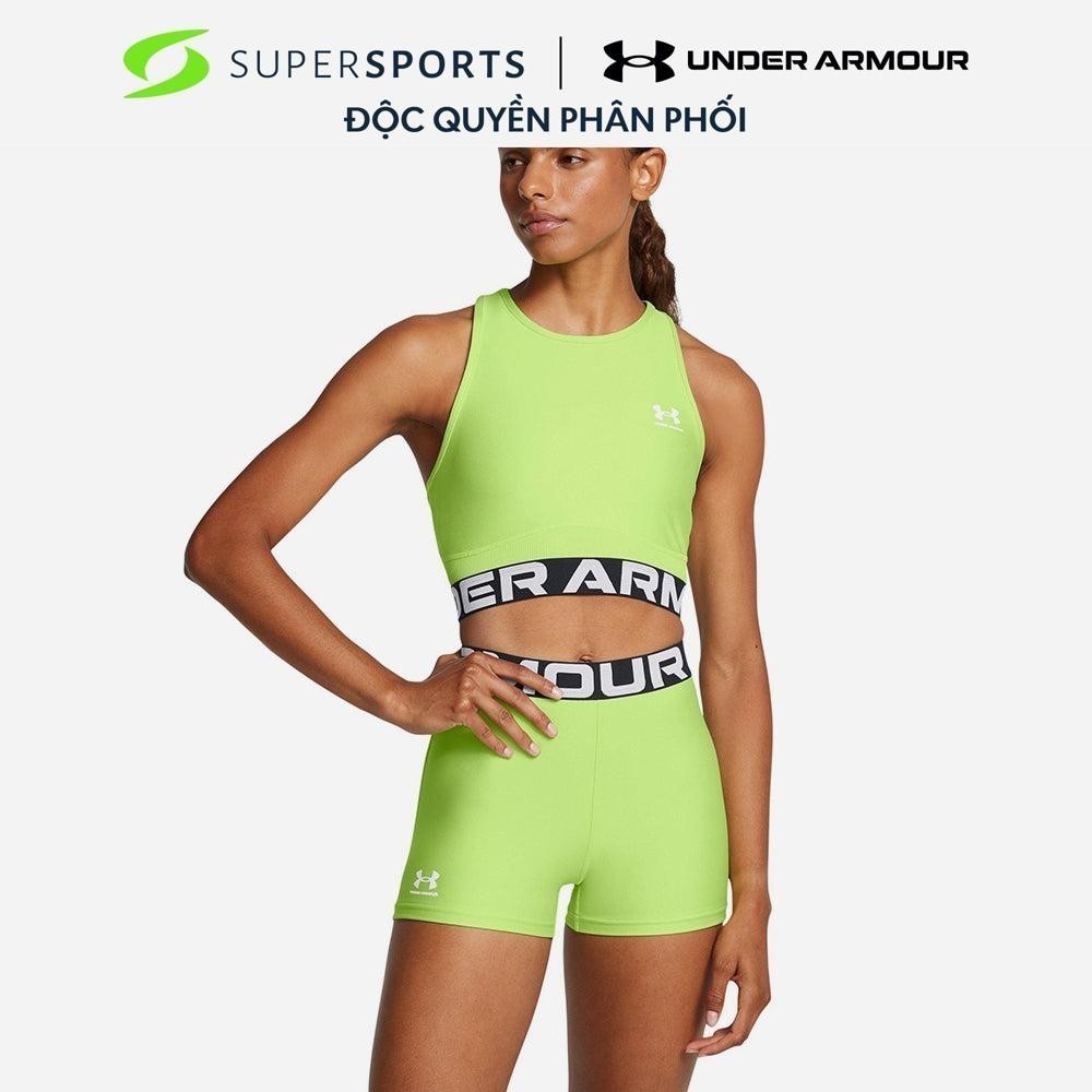 Áo Ba Lỗ Nữ Under Armour Heatgear Rib - Xanh Lá - 1388694-304
