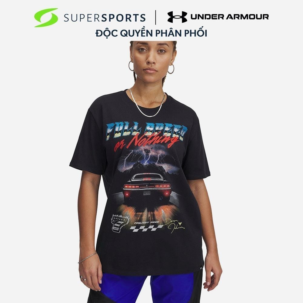 Áo Thun Nữ Under Armour Project Rock Campus - Đen - 1389716-001