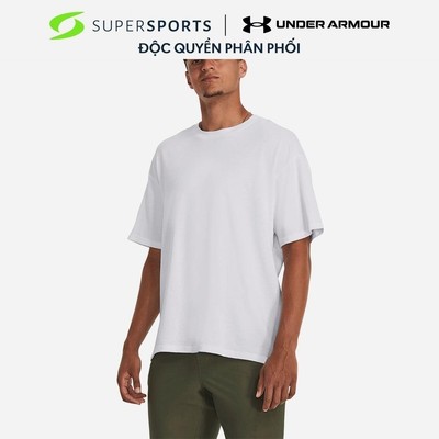 Áo Thun Nam Under Armour Oversized Heavyweight - Trắng  - 1384037-100