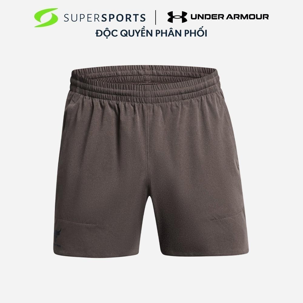 Quần Ngắn Nam Under Armour Project Rock Camp - Nâu  - 1383214-176