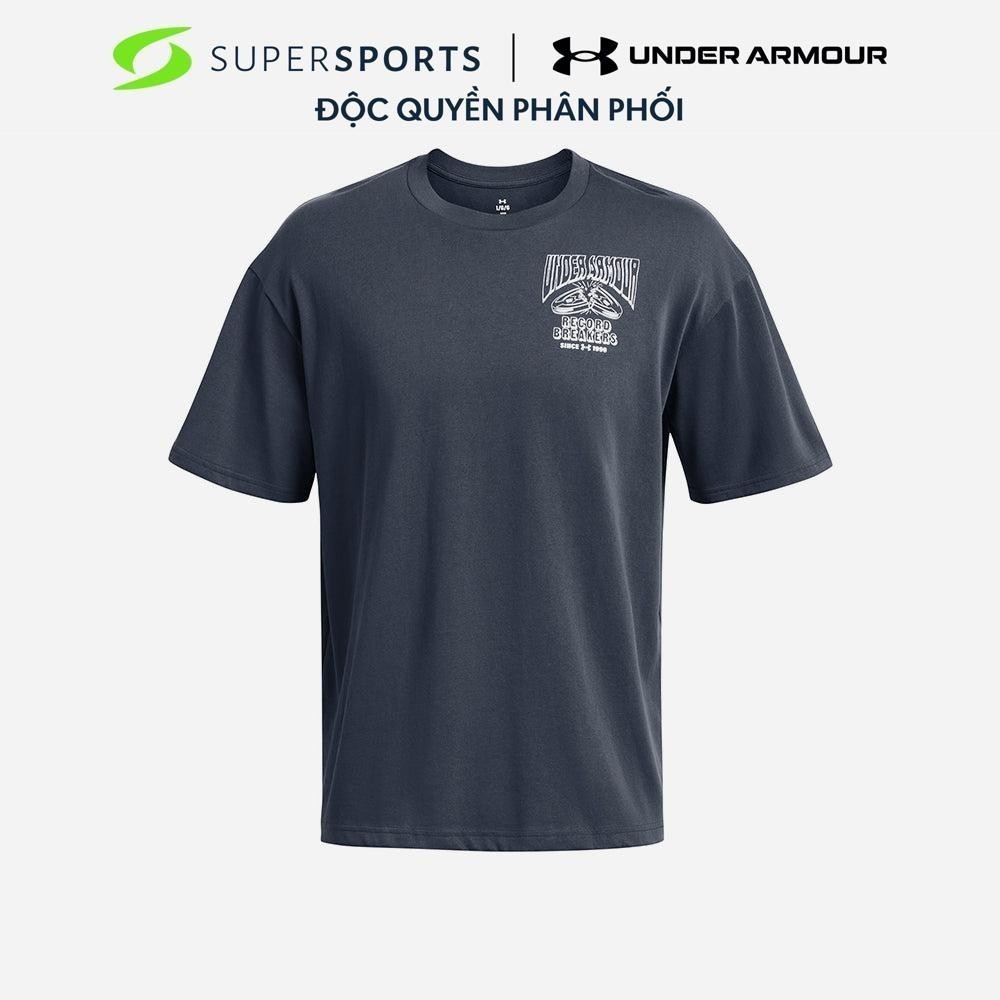 Áo Thun Nam Under Armour Heavyweight Record Breakers - Xám  - 1382857-044