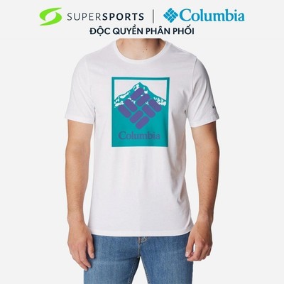 Áo Thun Ngắn Tay Nam Columbia Csc™ Seasonal Logo - Trắng - 1991032104 (Size Châu Á)