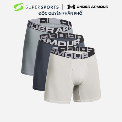Đồ Lót Nam Under Armour Charged Cotton® 6" Boxerjock® - Xám - 1363617-465