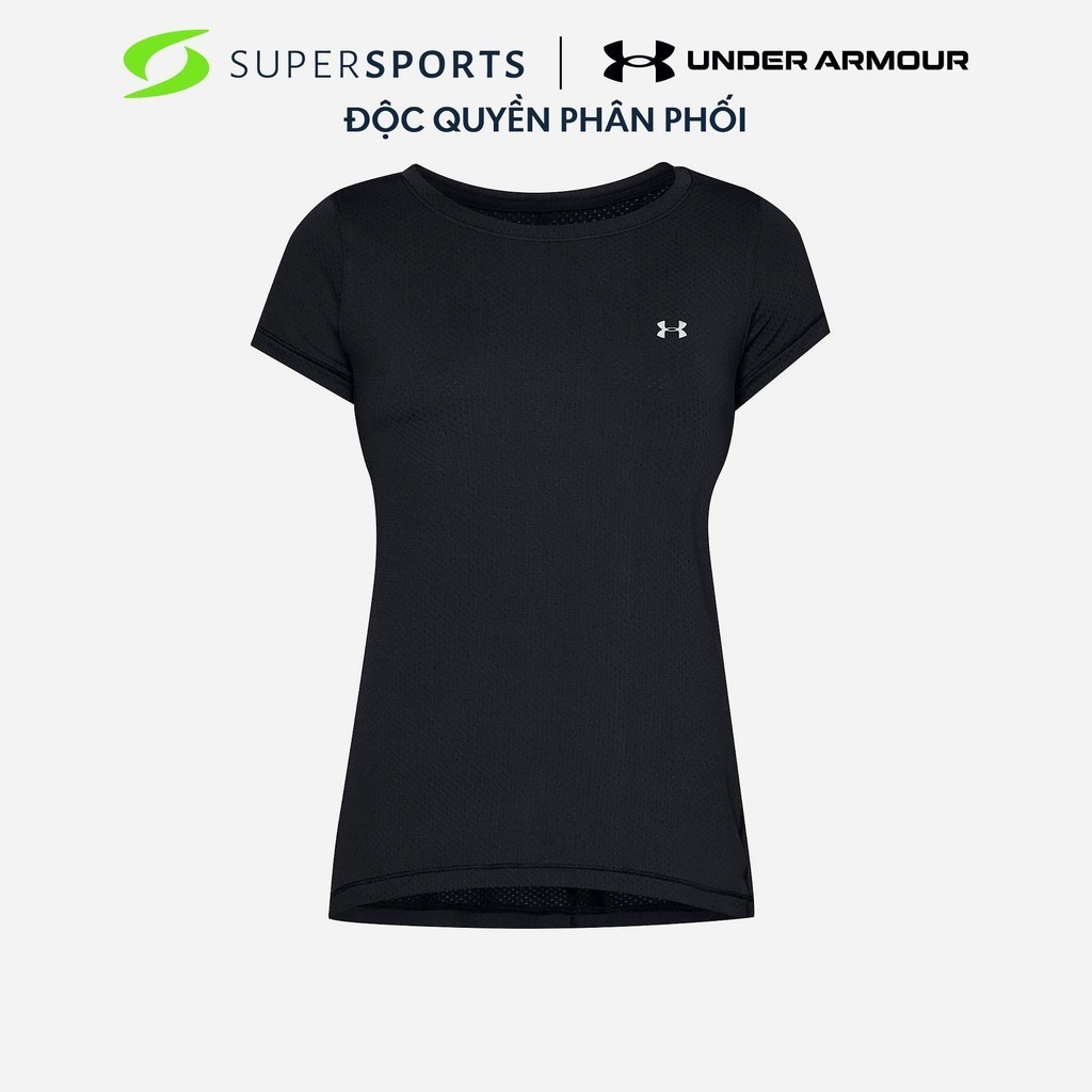 Áo Thun Tập Luyện Nữ Under Armour Heatgear® Armour - Đen - 1328964-001