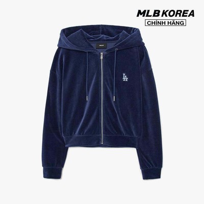 MLB - Áo khoác croptop nữ phối mũ Basic Velvet_3FTRB0636-07NYS