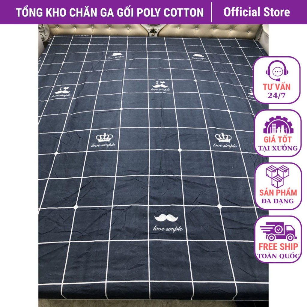 SET GA GỐI MẪU KẺ RÂU 3 MÓN[1M2,1M4,1M5,1M6,1M8,2M]