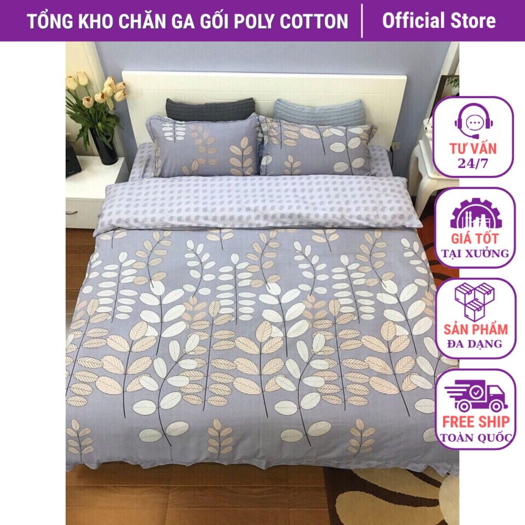 SET GA GỐI MẪU LÁ ME[1m2,1m4,1m5,1m6,1m8,2m]