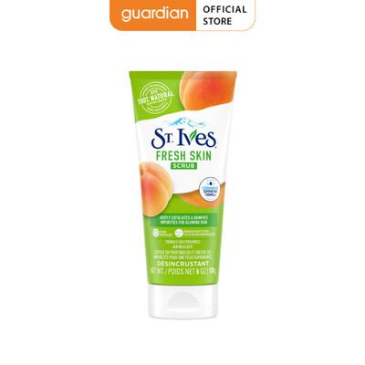 Sữa Rửa Mặt Tẩy Tế Bào Chết Quả Mơ Tươi Mát St. Ives 170Gr