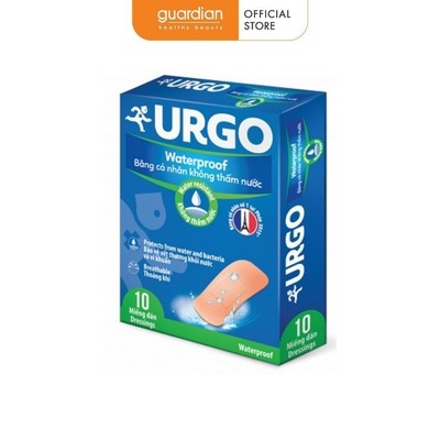 Băng Cá Nhân Dành Cho Các Hoạt Động Dưới Nước Waterproof Urgo 10 Miếng