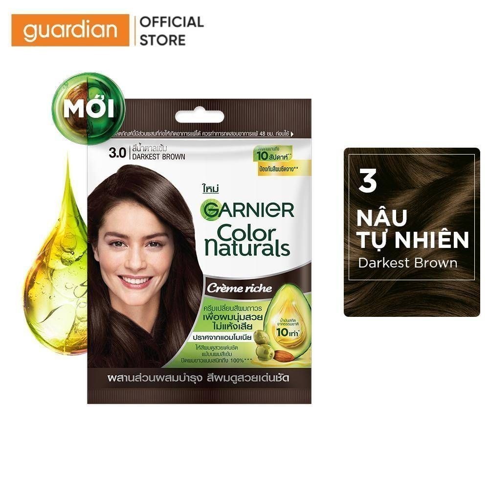 Kem Nhuộm Tóc Garnier Color Naturals Crème Riche 30Ml + 30Gr
