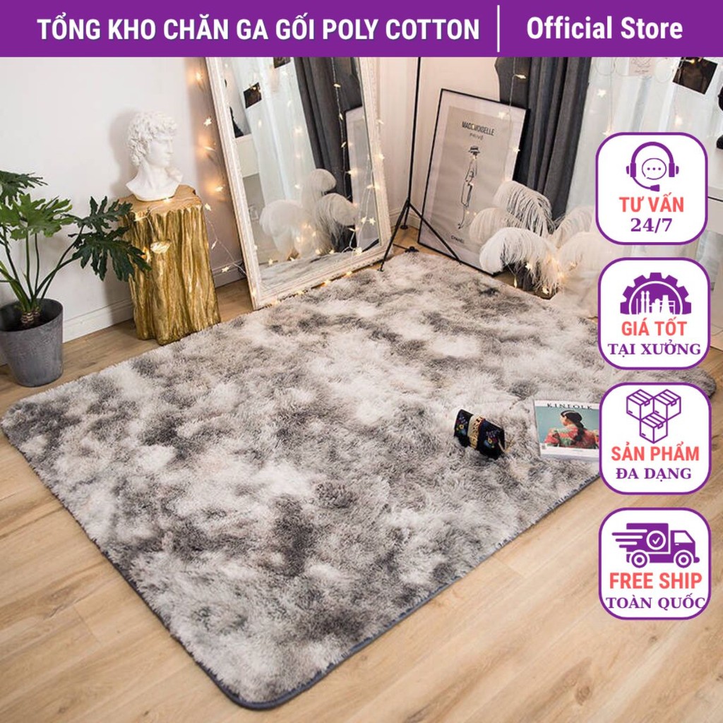 Thảm Lông Màu Loang 1M6x2M Nhập Khẩu (chát qua tin nhắn chọn màu
