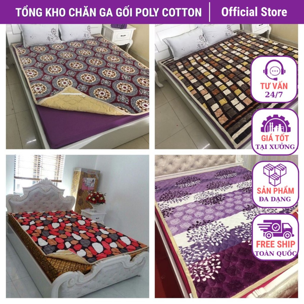 Thảm Nỉ Trải Giường Hoa Văn Mã 1846