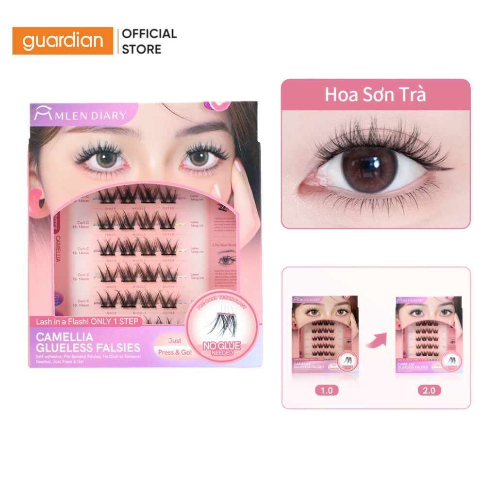 Mi Giả Tự Dính Không Dùng Keo Mlen Diary Glueless Falsies