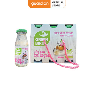 Nước Uống Bổ Dưỡng Yến Sào Collagen Greenbird 6 Chai X 185Ml