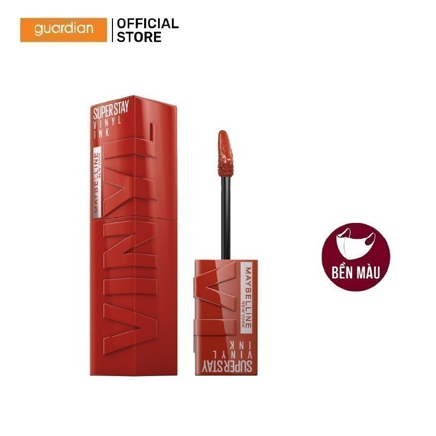Son Kem Bóng Maybelline Super Stay Vinyl Ink #61 Risky Gạch Đun 4.2ml