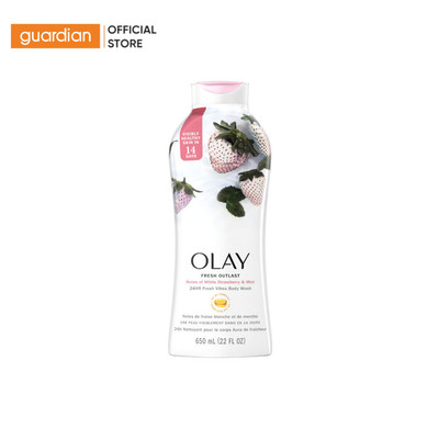 Sữa Tắm Dưỡng Da Olay Dâu Trắng Và Bạc Hà 650ml