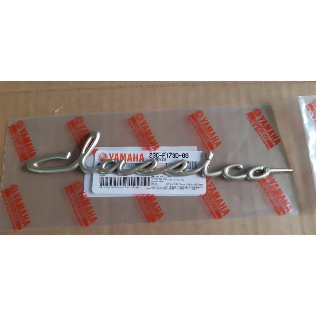 Tem chữ nổi Classico - Vàng xám