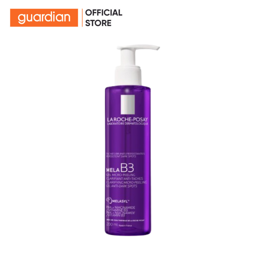 Sữa Rửa Mặt Mờ Thâm Sáng Da La Roche-Posay Mela B3 Clarifying Micro-Peeling Gel 200Ml | Guardian Việ